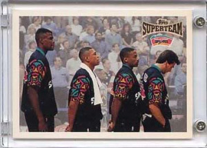 ... 199697 Topps Super Team 136 David Robinson Doc Rivers Avery Johnson