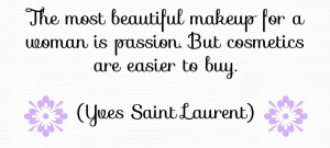 Yes cosmetics and fashion make us look good on the outside, which ...