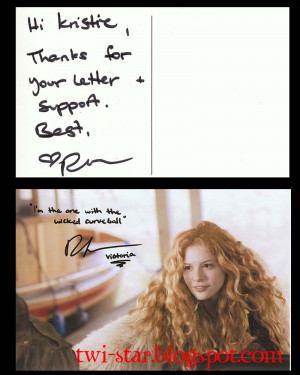 RACHELLE LEFEVRE QUOTES