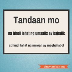 Tagalog Quotes More
