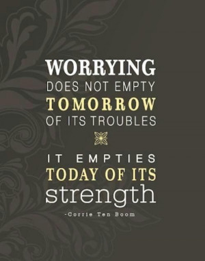 Stop worrying!