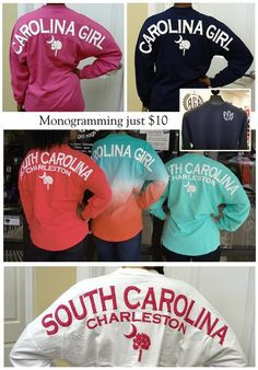 Carolina Girl & South Carolina Spirit Jerseys, $48 ::