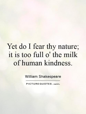 Milk of Human Kindness Quote
