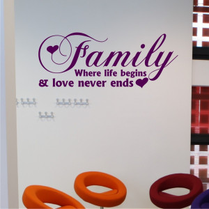Life Quotes Wallpapers Art Stickers Purple Baby Bedroom