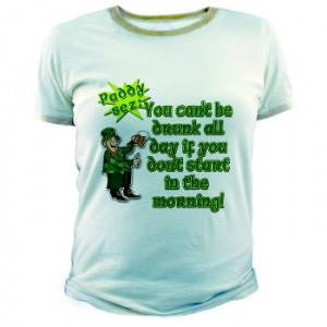 Funny Drinking Quote Jr. Ringer T-Shirt - You can't be drunk all day ...