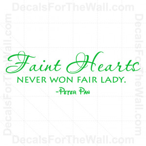 ... -Faint-Hearts-Never-Won-Disney-Wall-Decal-Vinyl-Art-Sticker-Quote-B62