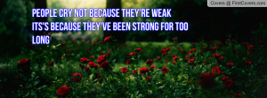 ... they're weak its's because they've been strong for too long , Pictures