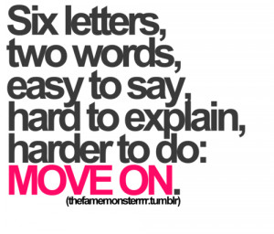 how to move on