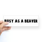 Busy as a beaver t-shirts, stickers and gifts.
