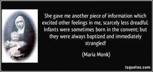 More Maria Monk Quotes