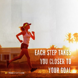 Each step takes you closer to your goal. #tribesports #jointhetribe # ...