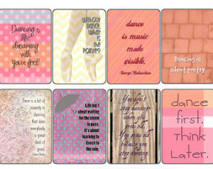 Printable Dance Quote Cards - 300 d pi - for scrapbooking, cards ...