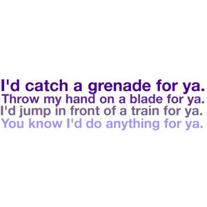 quote poster for the song grenade from bruno mars