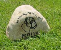 ... grave markers and headstones pet memorial river stones dog memorial