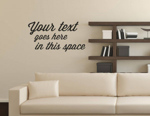 wall sticker home rooms bedroom personalised quote typographical wall ...