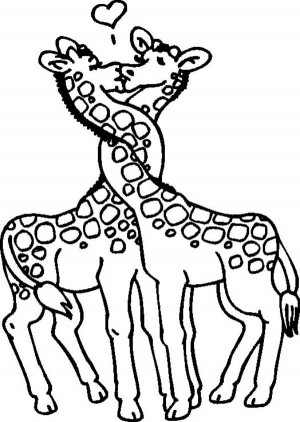 Giraffe Coloring Pages For Kids Animal Place