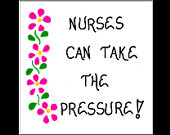 Nursing Theme Magnet, Nurse Quote, medical professional, pink flower d ...