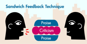 The Compliment Sandwich Feedback Technique, with Examples