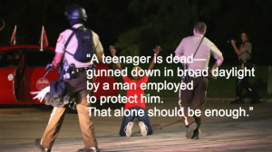 ... Parham’s essay “ Who Killed Michael Brown? ” published at Gawker