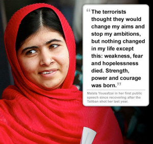Malala Yousafzai - such a fantastic role model for girls & women ...