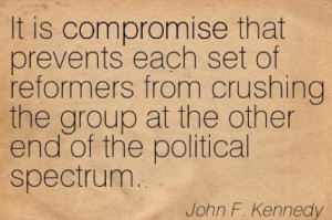 John F. Kennedy quote on compromise