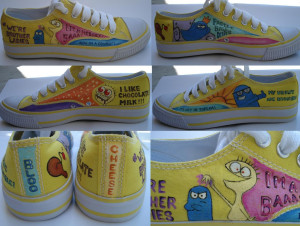 Fosters Home For Imaginary Friends Cheese Quotes Shoe Art - Bloo ...