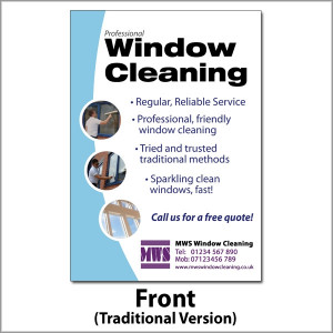 great, double-sided flyer to promote your window cleaning business ...