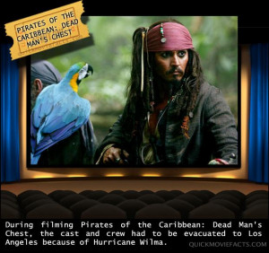 Movie Facts- Pirates of the Caribbean Dead Man's Chest fact