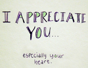 APPRECIATE YOU.. :”>