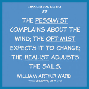 Pessimistic Optimistic Realistic Quote