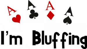 Bluffing Funny Poker Life Quote Home Living Room Vinyl Wall Decal ...