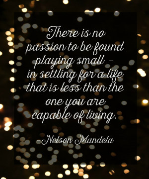 Nelson Mandela Quote - Passion