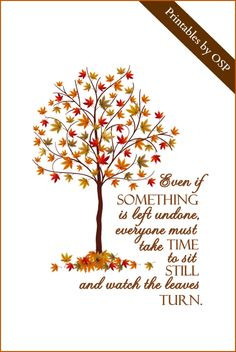 Autumn Quote from Elizabeth Lawrence Free Printable