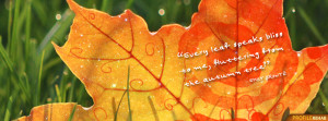 Fall Quotes Facebook Cover