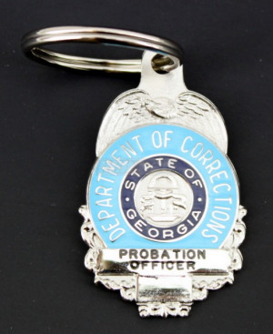 Probation Officer Badge Key Chain - Georgia