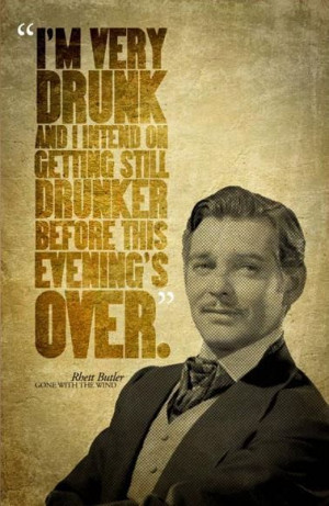 Gone With The Wind RHETT BUTLER Quote Poster