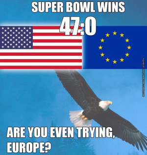 Super Bowl Wins Europe Usa