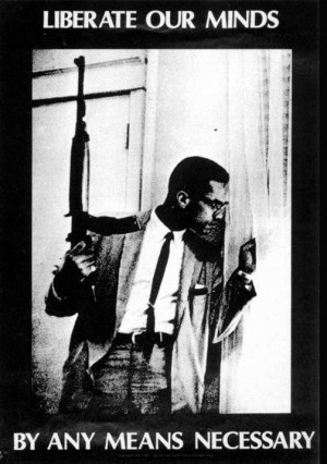 ... , affiche postérieure à la mort de Malcolm X le 21 février 1965