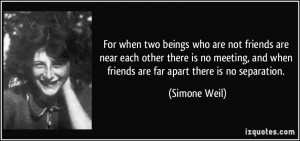 Friends Far Apart Quotes