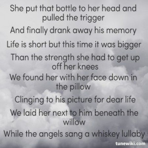 Whiskey Lullaby ~ meLegit Lyrics, Lyrics Muse, Whiskey Lullaby Lyrics ...
