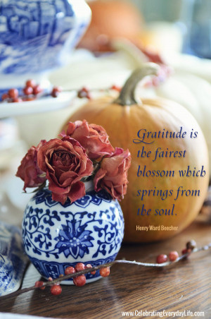 ... quote, Inspirational Thanksgiving quote, Celebrating Everyday Life