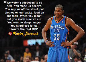 Kevin Durant Quotes Mvp Kevin durant mvp speech quote