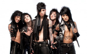 ... is tough not to pick hard rock band Black Veil Brides outfrom a crowd