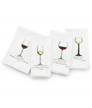 FIELDS WINE TOWELS - SET OF 4