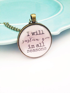 Sympathy Gift, Christian Necklace, Bible Verse Necklace,Quote Necklace ...