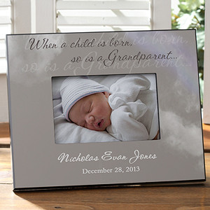 Personalized Grandparent Picture Frames - Grandparent Is Born - 8720