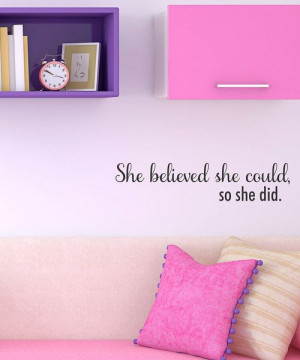 ... at this Black 'She Believed She Could' Wall Quote on zulily today