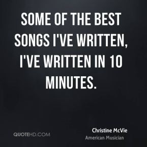 More Christine McVie Quotes