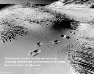 Footprints - Quote Mini Poster