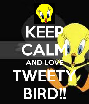 KEEP CALM AND LOVE TWEETY BIRD!!
